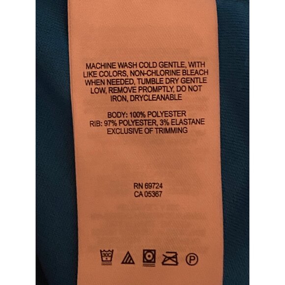 Women's 1/4 Quarter Zip Columbia Blue Fleece Pullover Size XL - Picture 9 of 10